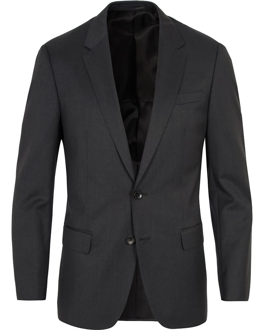 boss hayes regular fit wool blazer charcoal Bestselger ogf0z